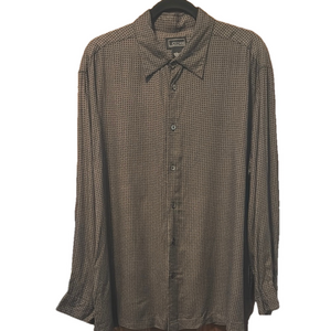 2/$20 Cezani Black Long Sleeve Button-Down Shirt Untucked Style